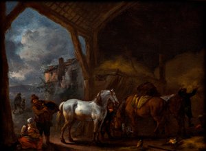 La stalla da Philips Wouwerman